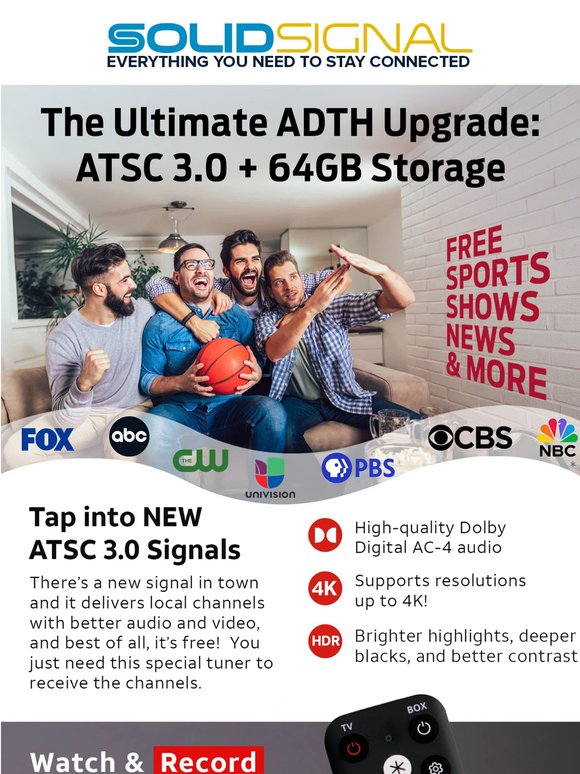 The New ADTH NEXTGEN TV Box—Now with 64GB Storage!