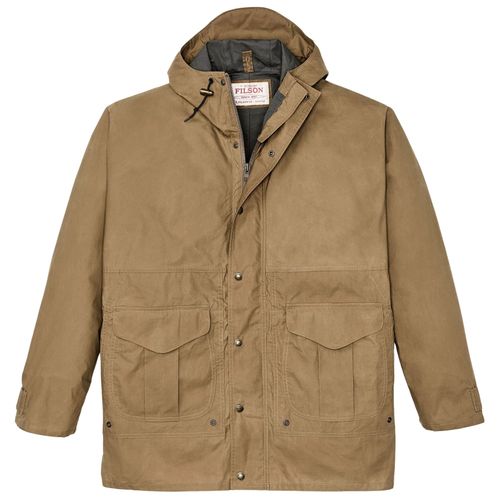 Filson Dry Wax Omak Coat - Dark Beige