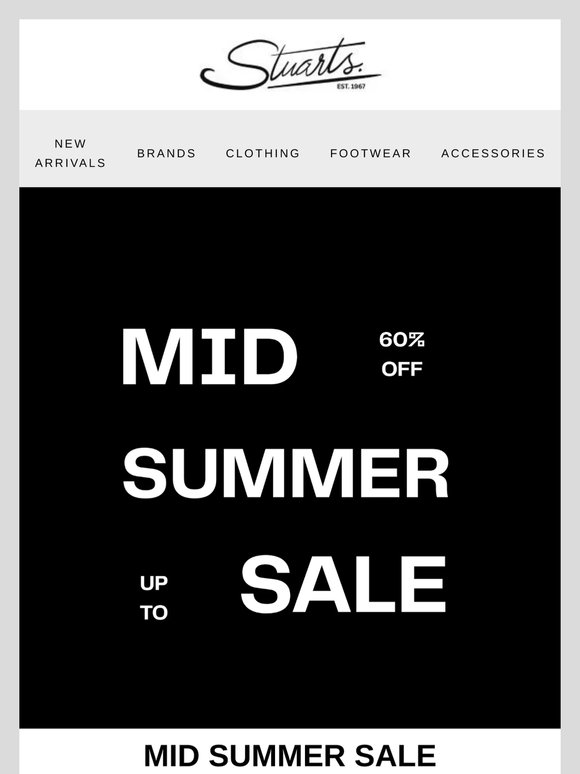 More Items Added In The Mid Summer Sale: Up to 60% Off
