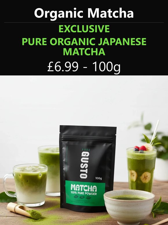 Organic Japanese Matcha - Only 6.99!
