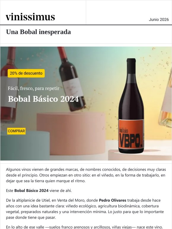 El vino que no ibas a buscar (−20% hoy)