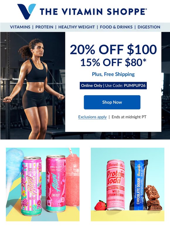 Up to 20% off is yours