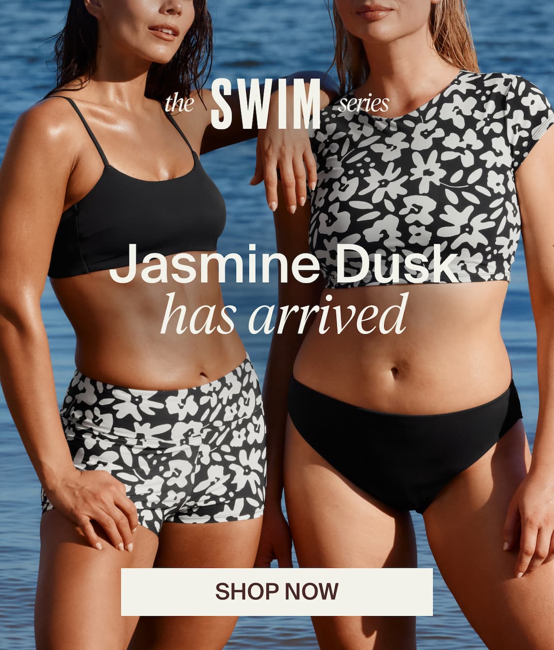 The Swim series. Jasmine Dusk has arrived. Shop Now