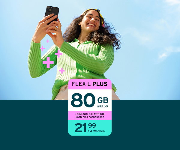 Jetzt unendlich oft 1 GB kostenlos nachbuchen!*