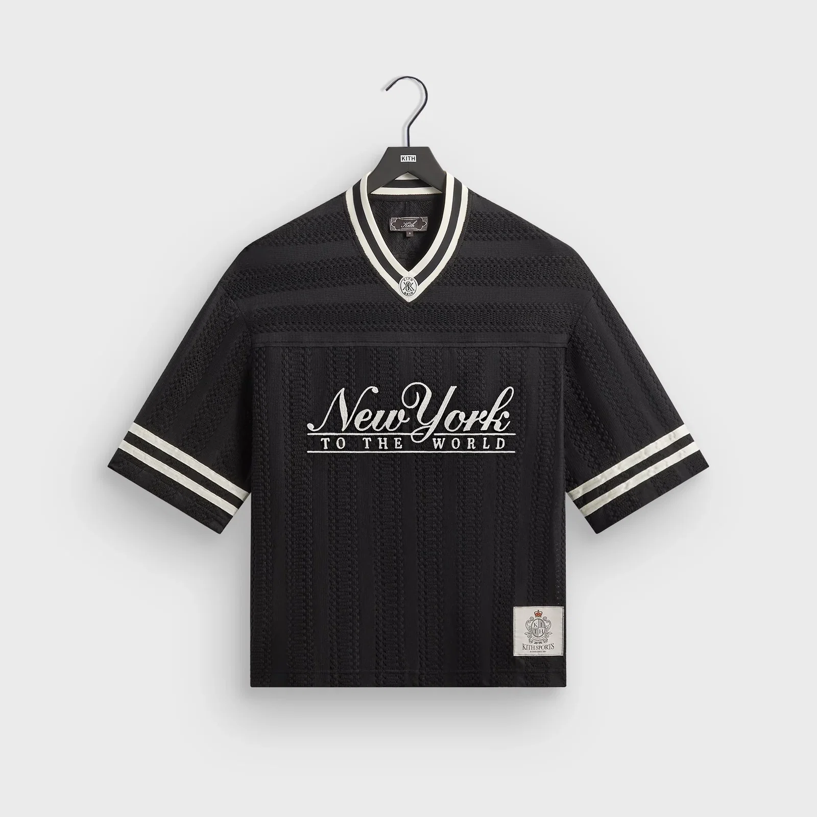 Image of Kith Ladder Lace Julian Jersey - Black