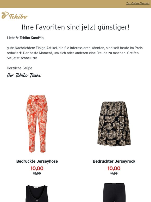Jetzt günstiger: Bedruckte Jerseyhose
