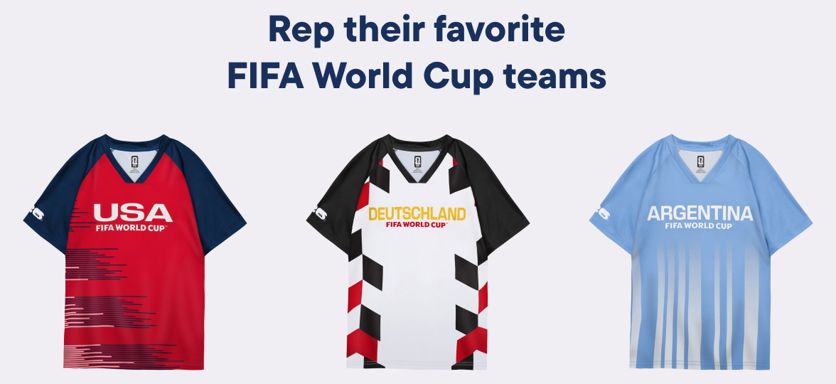 Rep their favorite FIFA World Cup teams
