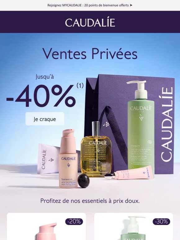 ☀️ Ventes Privées : jusqu’à -40% ☀️