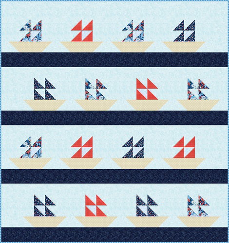 Image of Row Row Quilt Kit