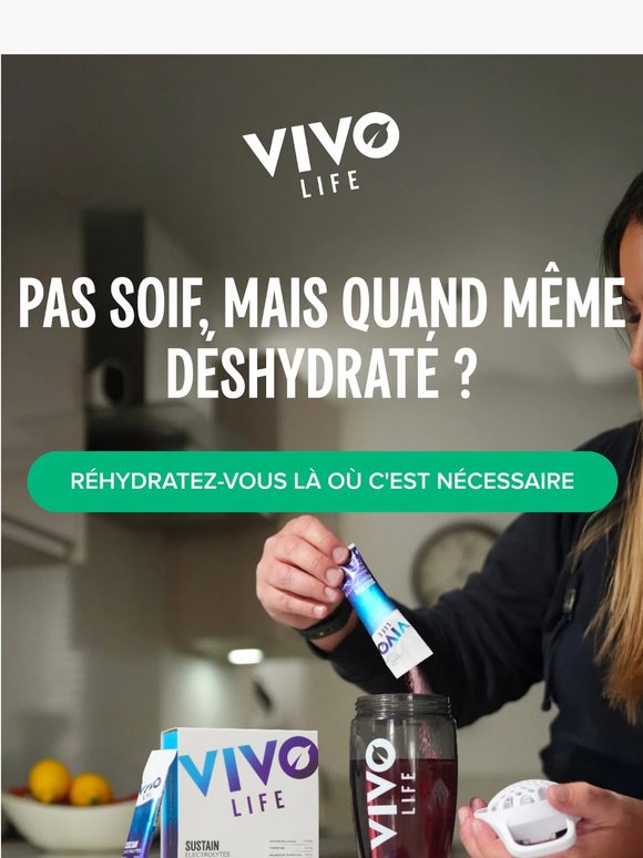 Pas soif, mais déshydraté ?