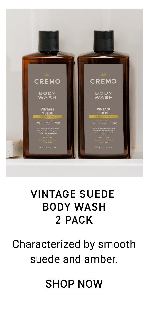 Vintage Suede Body Wash 2 Pack