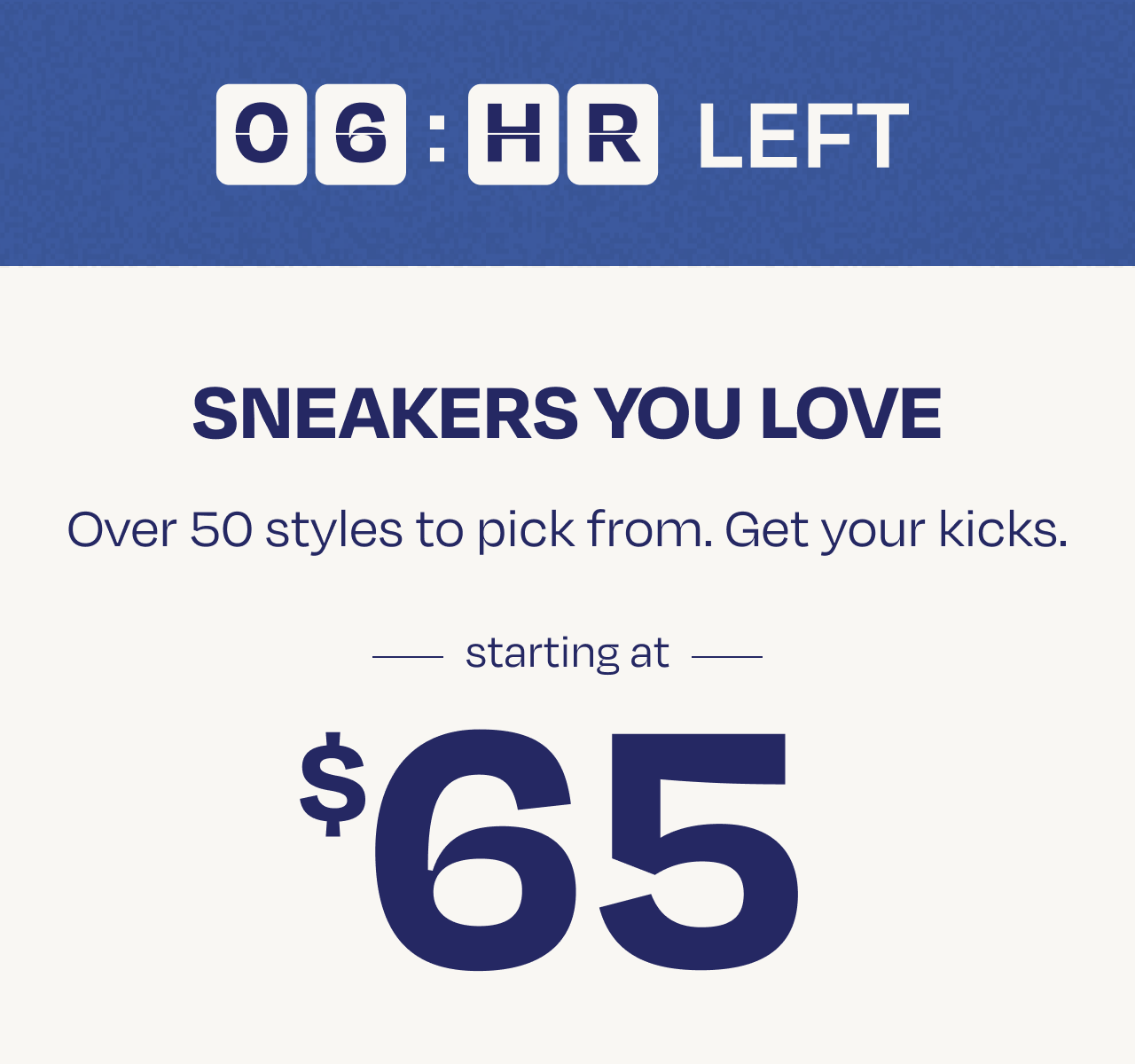 Sneakers Starting at $65