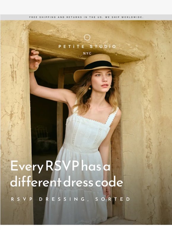RSVP Dressing, Sorted