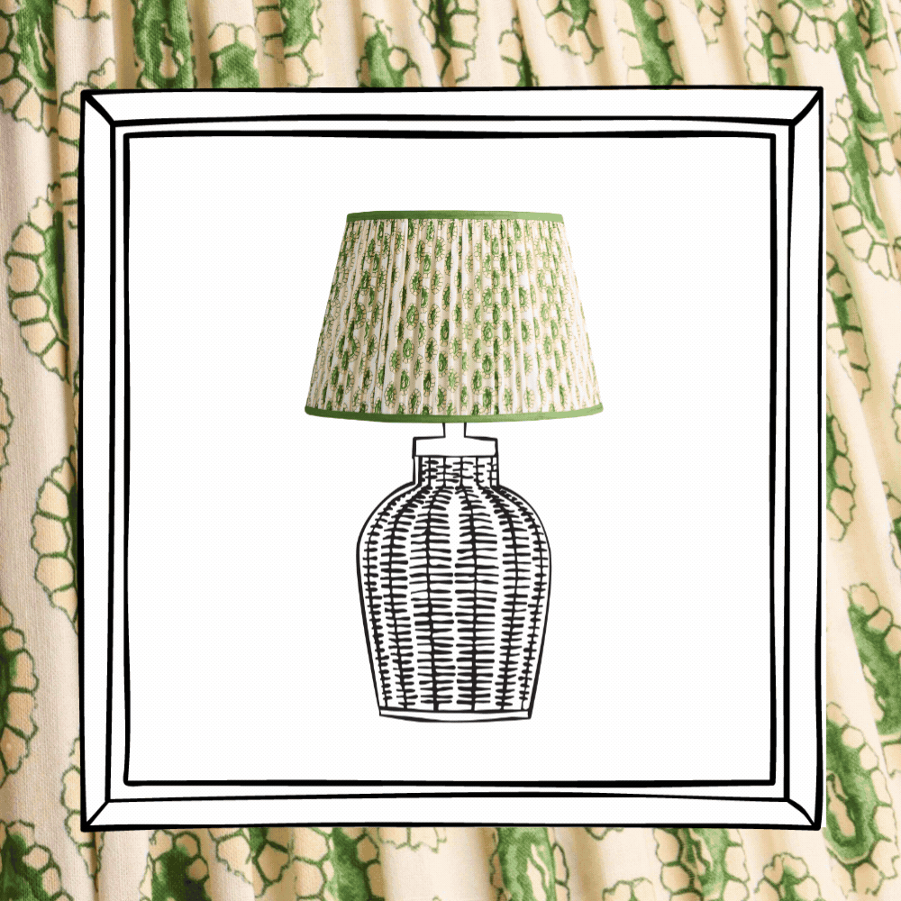 Block printed dotty gathered cotton by gp & j baker