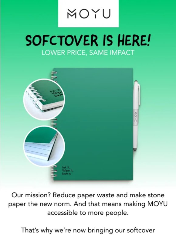 Introducing softcovers at €19,95