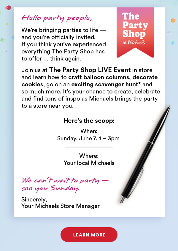 Find a Michaels store near you.