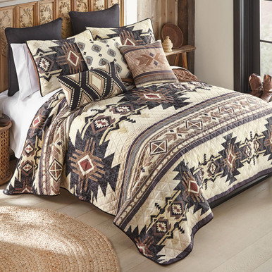 Image of Tribal Harmony Quilt Bed Set - King
