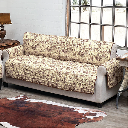 Ranch Hand Toile Sofa Cover