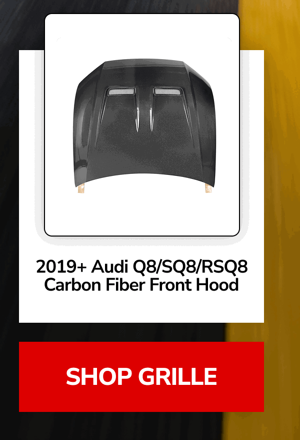2019+ Audi Q8/SQ8/RSQ8 Carbon Fiber Front Hood
