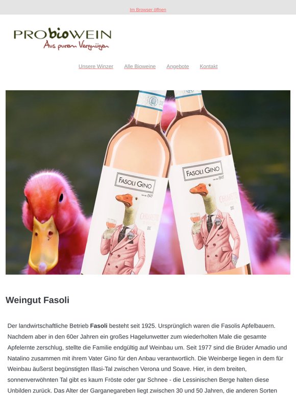 Wein des Monats Juni: Bardolino Chiaretto von Fasoli
