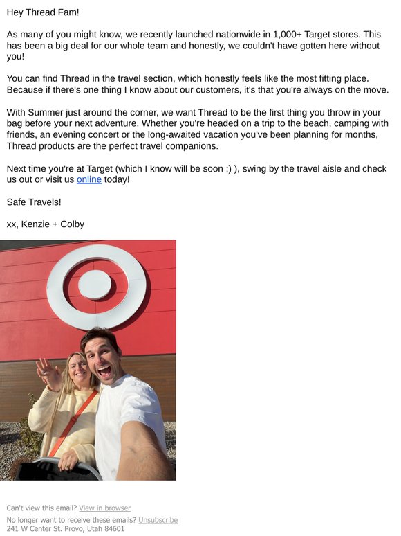 We made it in to Target!