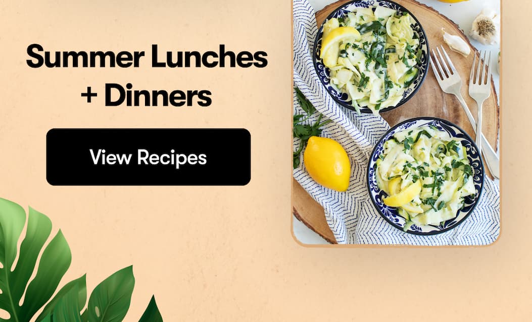 Your low carb summer menu
