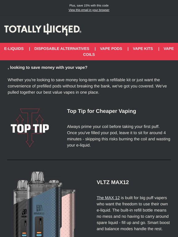, our Top Tip for Cheaper Vaping ⭐