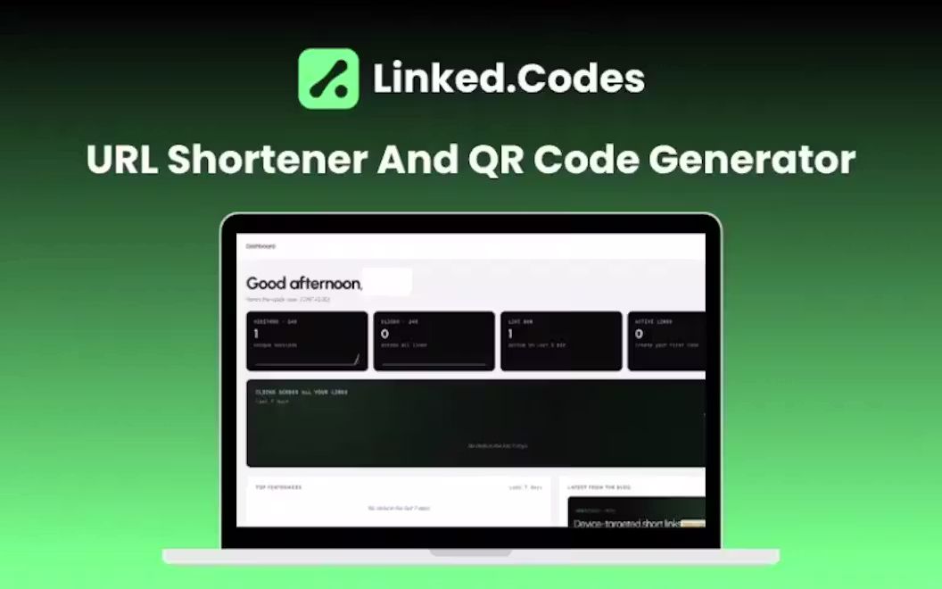 Linked.Codes – URL Shortener & QR Code Generator | Lifetime Access