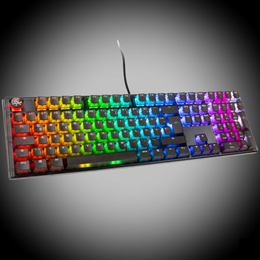 Ducky One 3 Aura Black Gaming Tastatur, RGB LED - MX-Speed-Silver