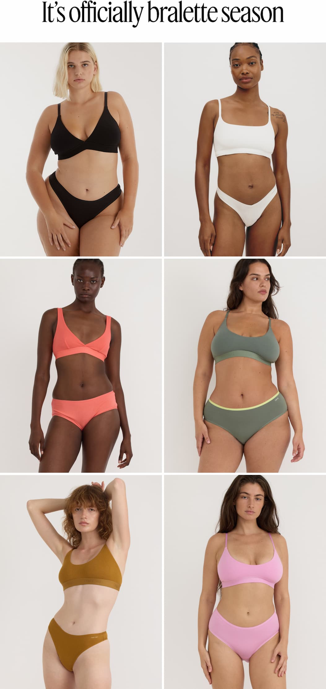 It's officially bralette season