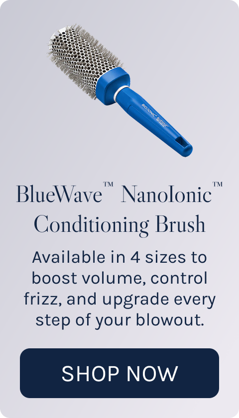 Blue Wave NanoIonic Conditioner Brush for fizz control and volume