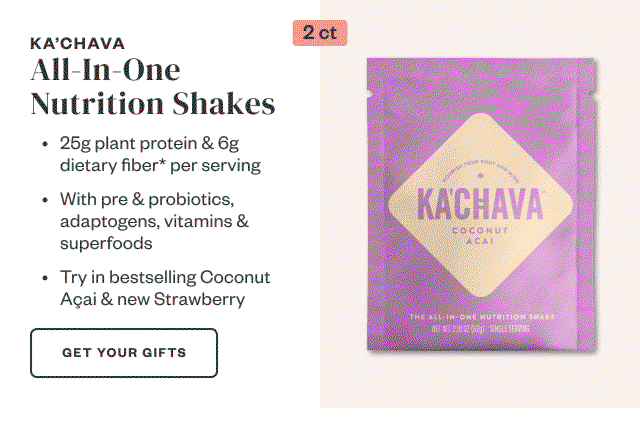 Ka'Chava All-In-One Nutrition Shakes. Get Your Gifts.