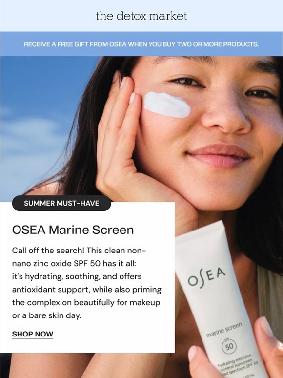 OSEA’s Marine Screen: The Glowy SPF You’ve Been Searching For