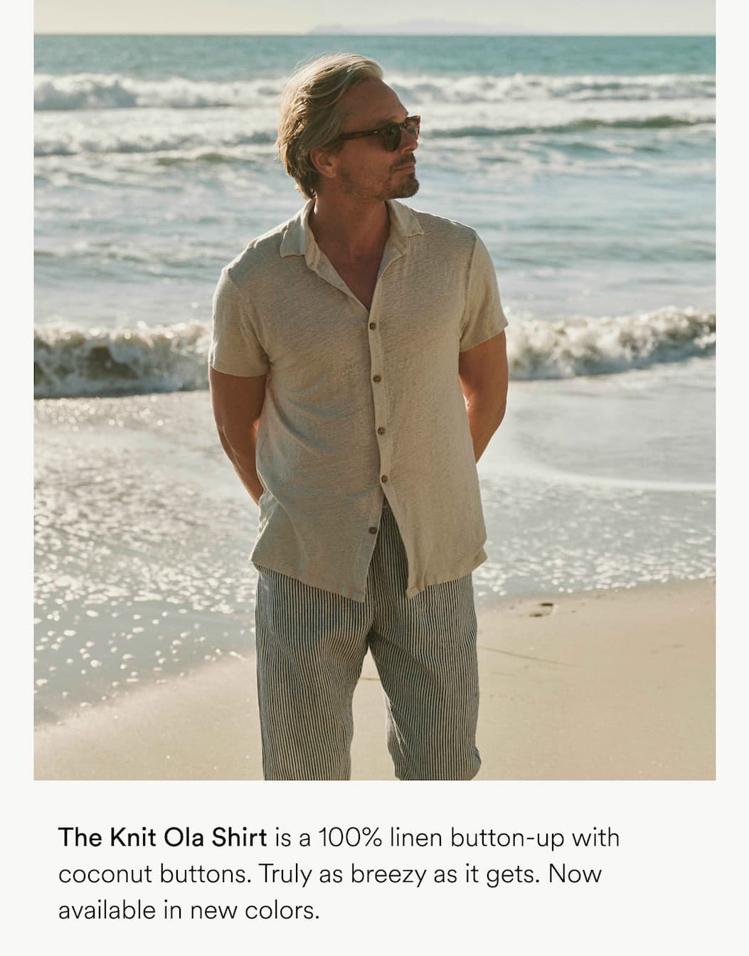 Knit Ola Shirt / Bone 