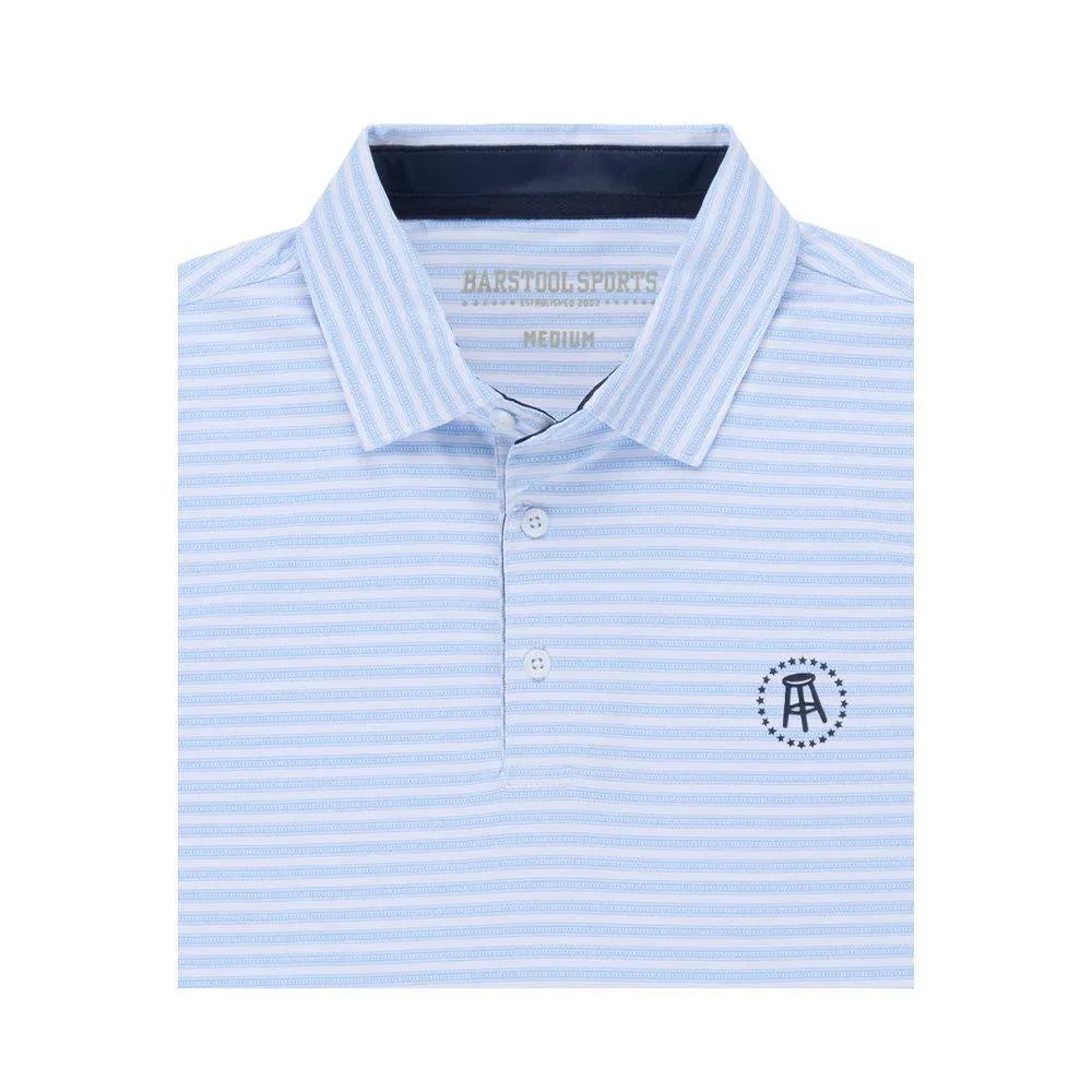 Image of Barstool Sports Weaver Stripe Performance Polo