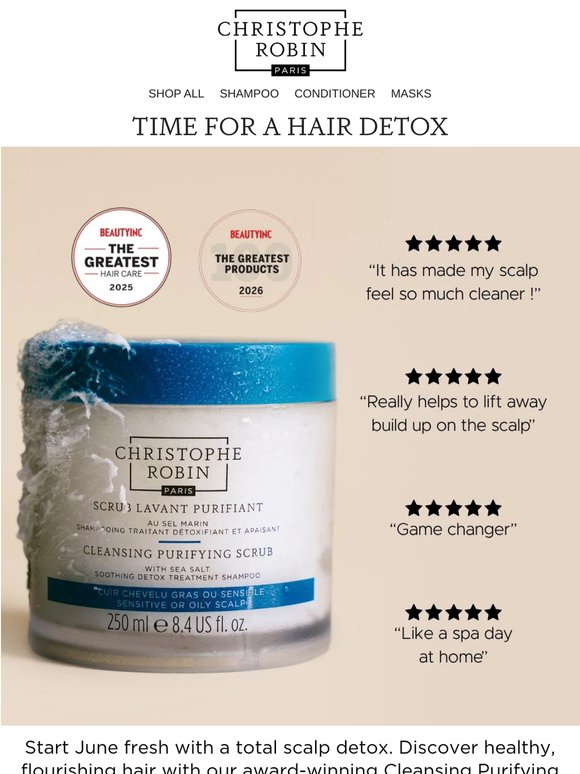 Start June with a scalp reset