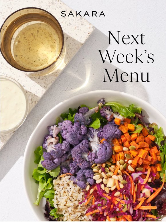 Your Inside Look at Next Week’s Menu