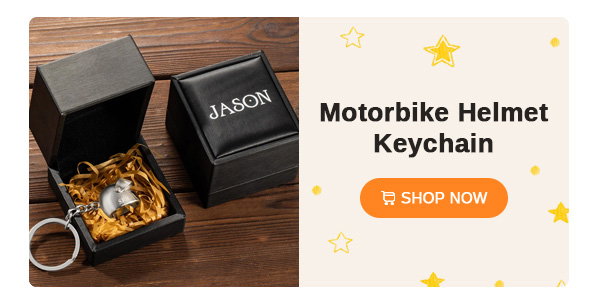 Motorbike Helmet Keychain