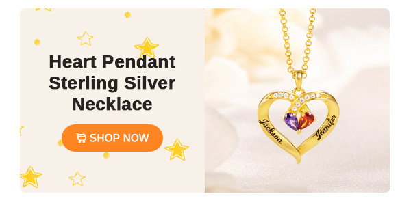 Heart Pendant Sterling Silver Necklace