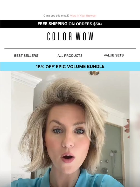 Big hair at 7pm. Flat by 9pm?