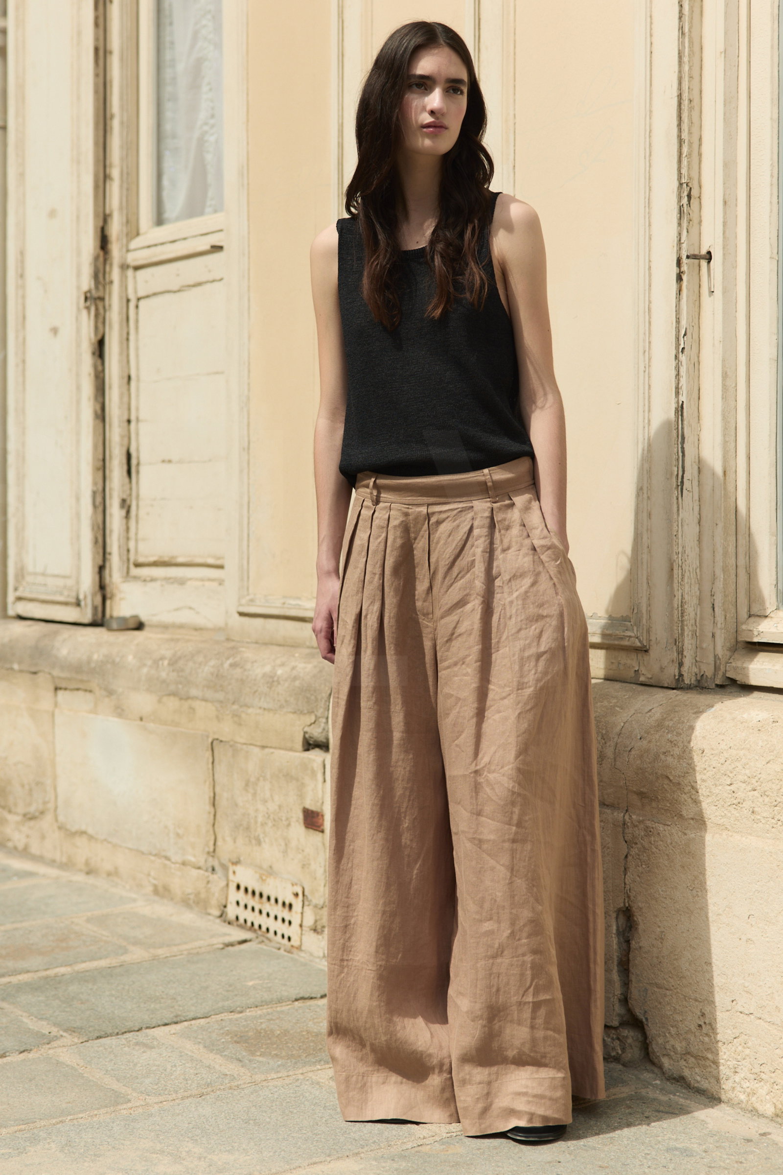 WASHED LINEN CULOTTE