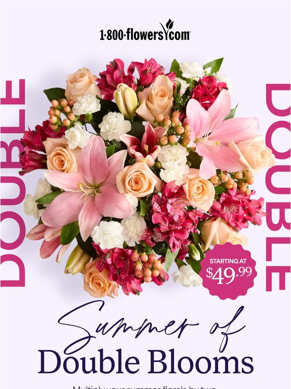More blooms AND 20% off? We did that 🌸🌸