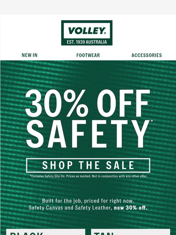 Safety footwear, 30% off 🔨