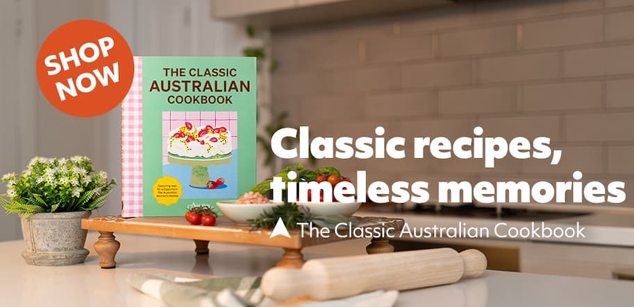 kitchen bench with cookbook