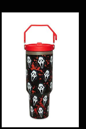Ghost Face All Over Print Tumbler with Handle - 40 oz.
