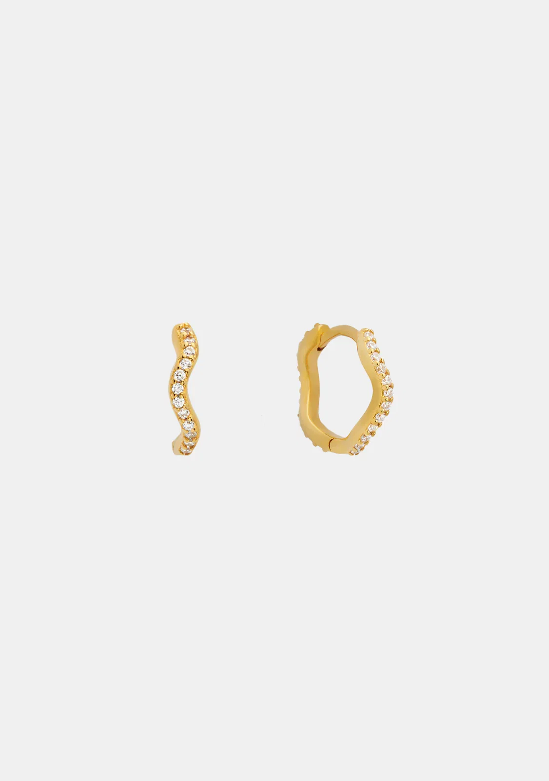 Image of Luna Wave Huggies - Gold