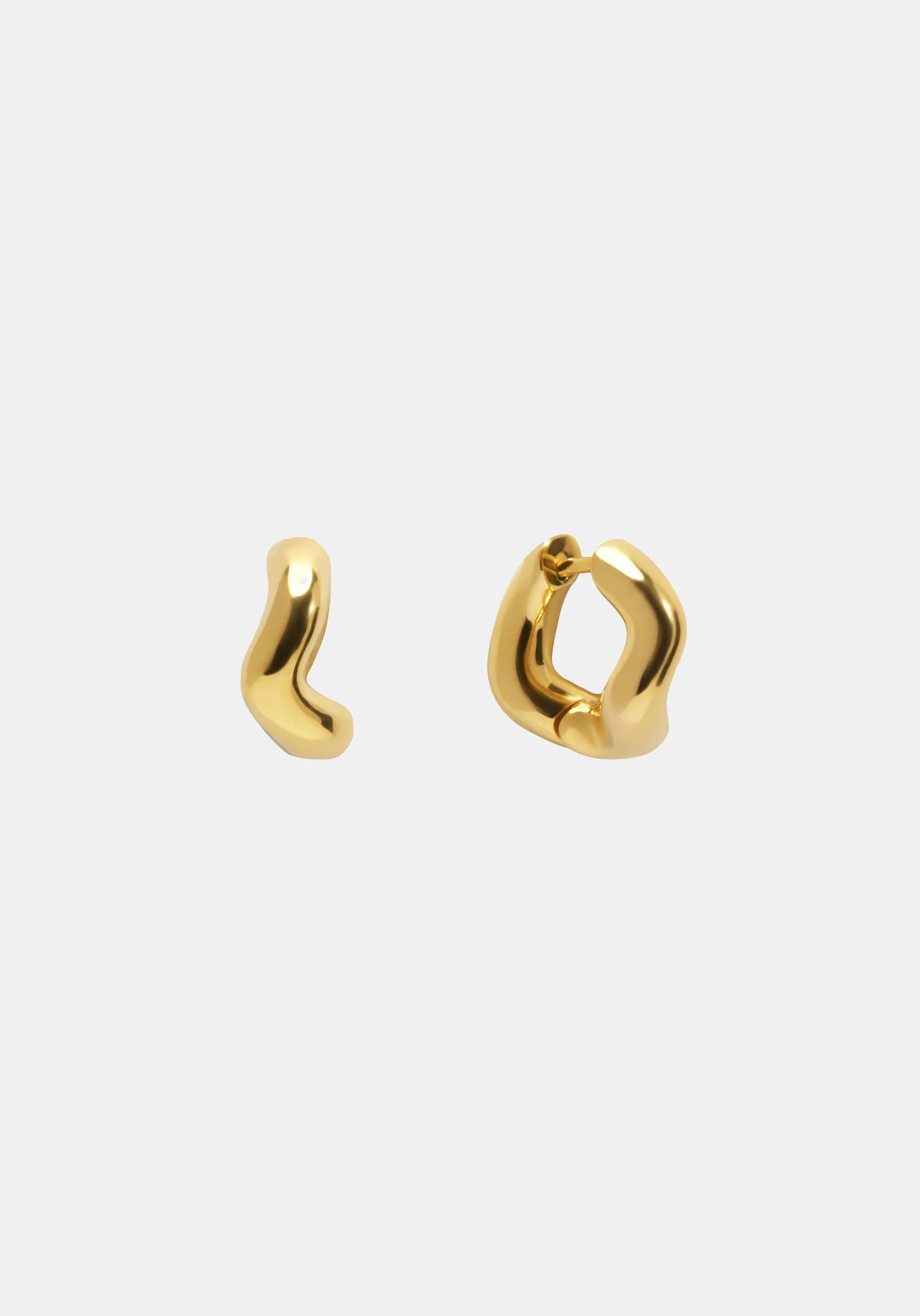 Image of Wabi Sabi Mini Hoops - Gold