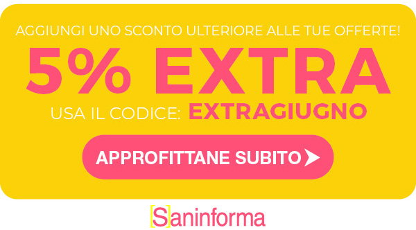 Codice EXTRAGIUGNO: -5% Extra sui prodotti selezionati