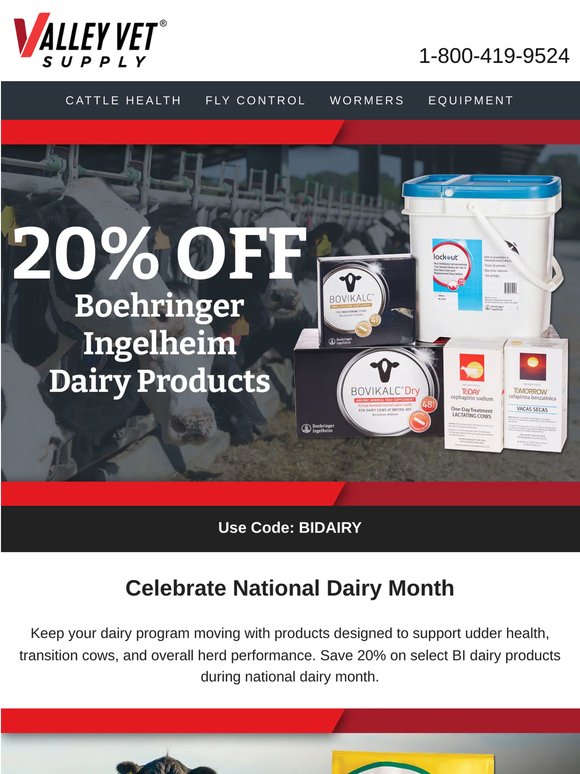 Celebrate National Dairy Month with 20% Off