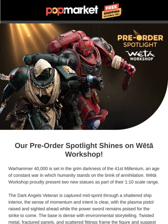 Iconic Warhammer 40K Statues from Wētā Workshop — Pre-Order Now